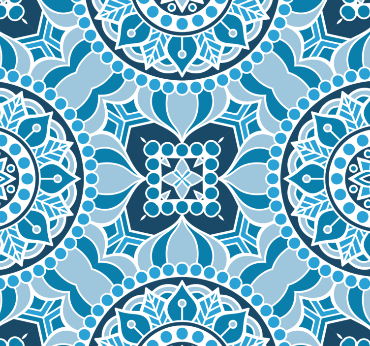 Rullgardin badrum mandalastil - Tenstickers