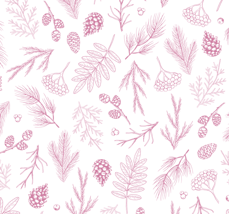 Rullgardin badrum vit bakgrund med rosa furu - Tenstickers