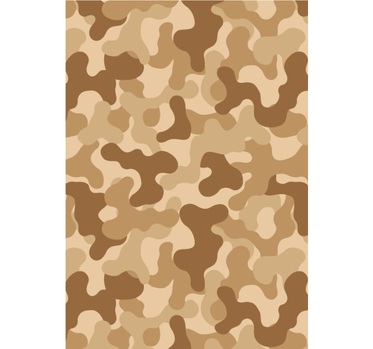 Rullgardin beige med abstrakt kamomønster - Tenstickers