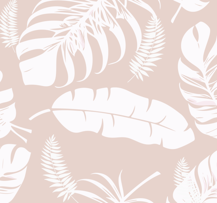 Rullgardin beige bananblad - Tenstickers