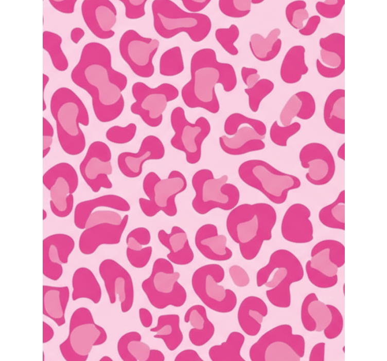 Rullgardin rosa med rosa leopardmönster - Tenstickers