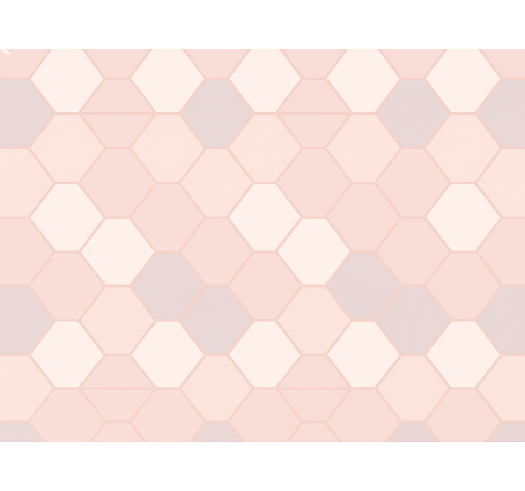 Rullgardin rosa moderna abstrakta rosa figurer - Tenstickers