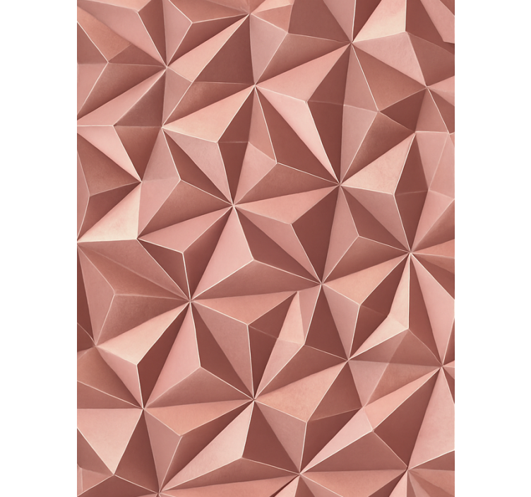 Rullgardin rosa abstrakt geometrisk folie - Tenstickers