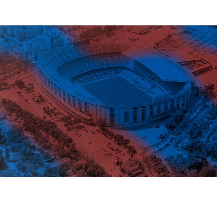 Rullgardin kök fototapet barcelona camp nou 3d - Tenstickers