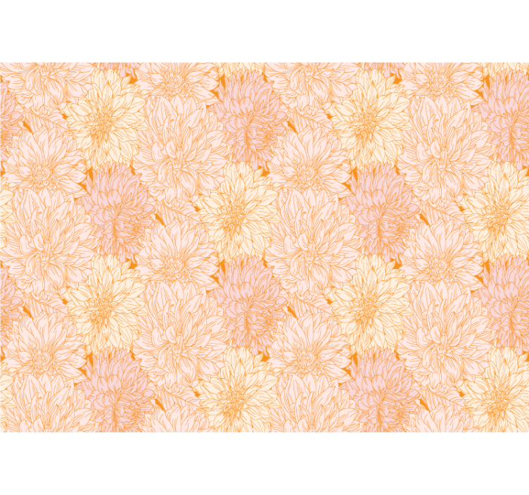 Rullgardin kök med mycket vita dahlia-textur - Tenstickers