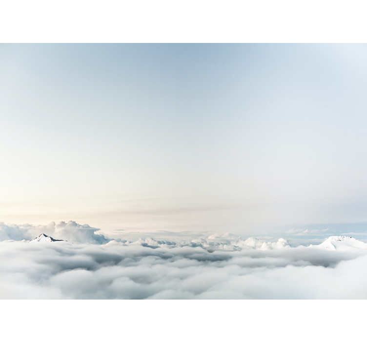 Vit rullgardin vacker himmel och havslandskap - Tenstickers