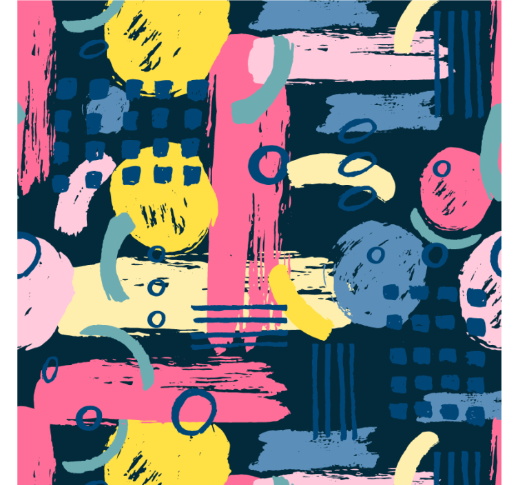 Rullgardin vardagsrum abstrakta färger - Tenstickers