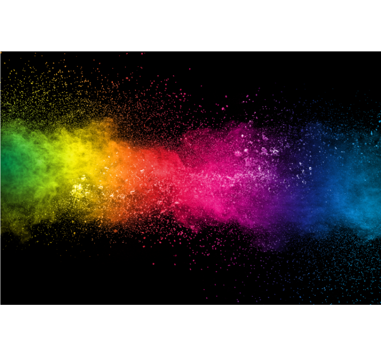Rullgardin vardagsrum multicolor splash - Tenstickers