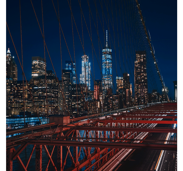 Rullgardin vardagsrum new york city landskap - Tenstickers