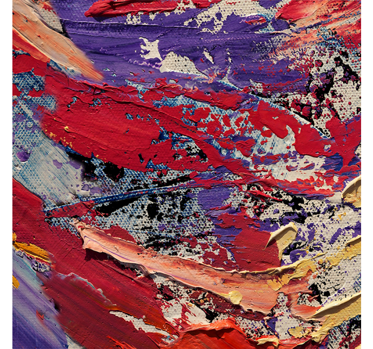 Rullgardin vardagsrum färgglad målning - Tenstickers