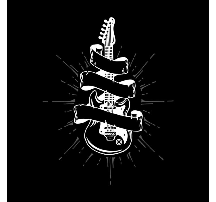 Rullgardin vardagsrum gitarr - Tenstickers