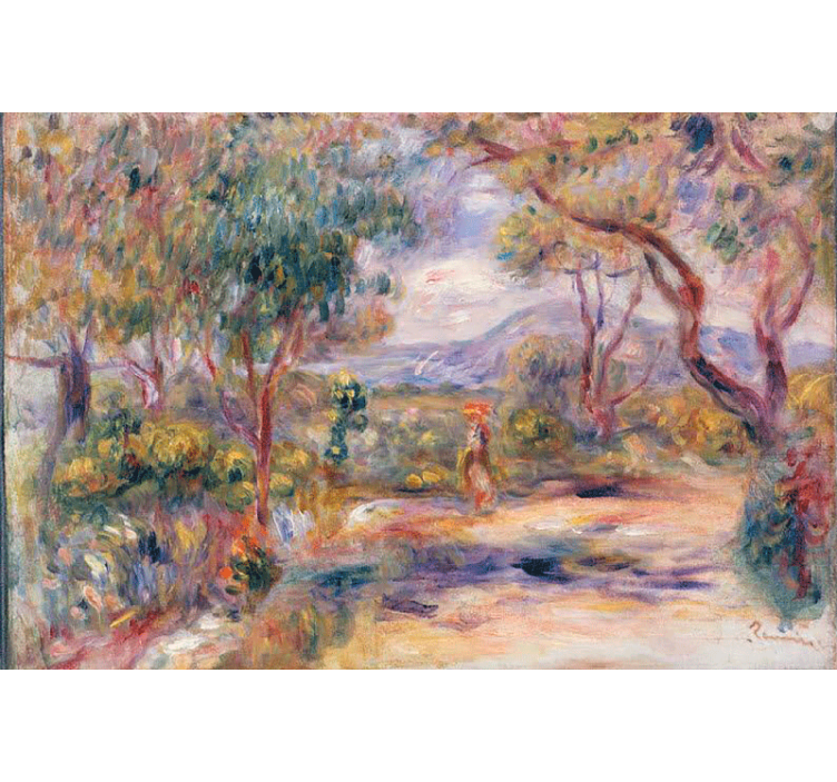 Rullgardin vardagsrum fransk bylandskap - Tenstickers