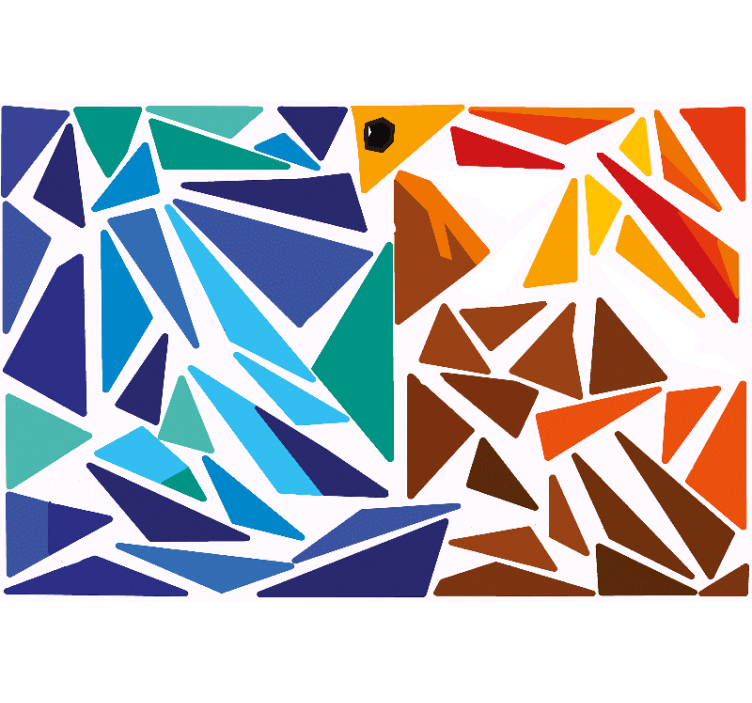 Rullgardin vardagsrum fågelklistermärke tavla - Tenstickers