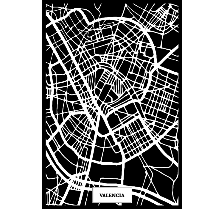Rullgardin vardagsrum topografisk karta valencia - Tenstickers