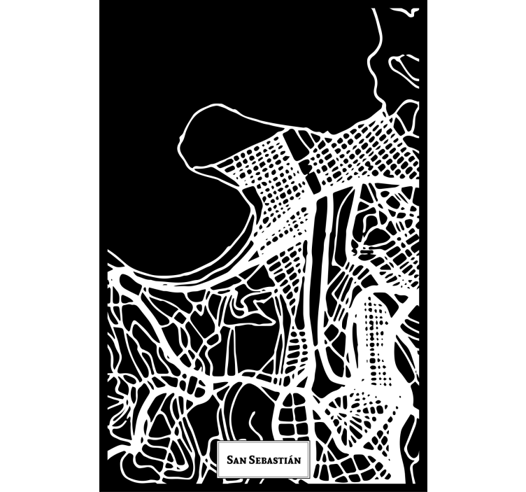 Rullgardin vardagsrum topografisk karta san sebastián - Tenstickers