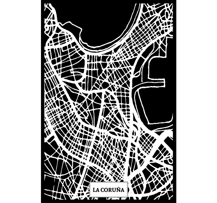 Rullgardin vardagsrum topografisk karta coruña - Tenstickers