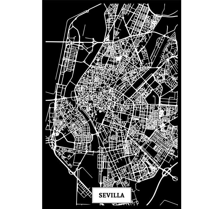 Rullgardin vardagsrum topografisk karta sevilla - Tenstickers