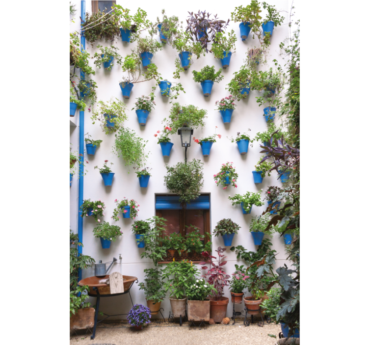 Rullgardin vardagsrum patio andaluz - Tenstickers