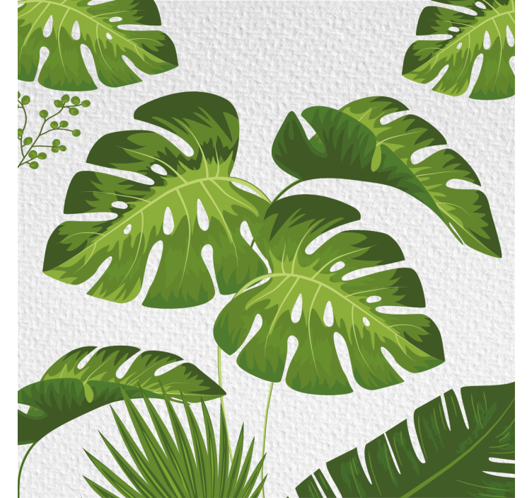 Rullgardin vardagsrum monstera blad - Tenstickers