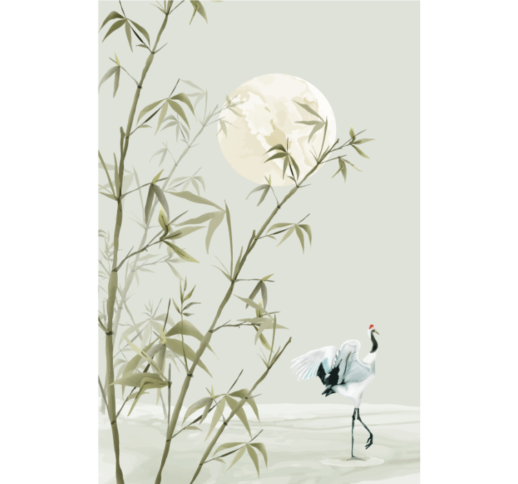 Rullgardin vardagsrum bamboo art - Tenstickers