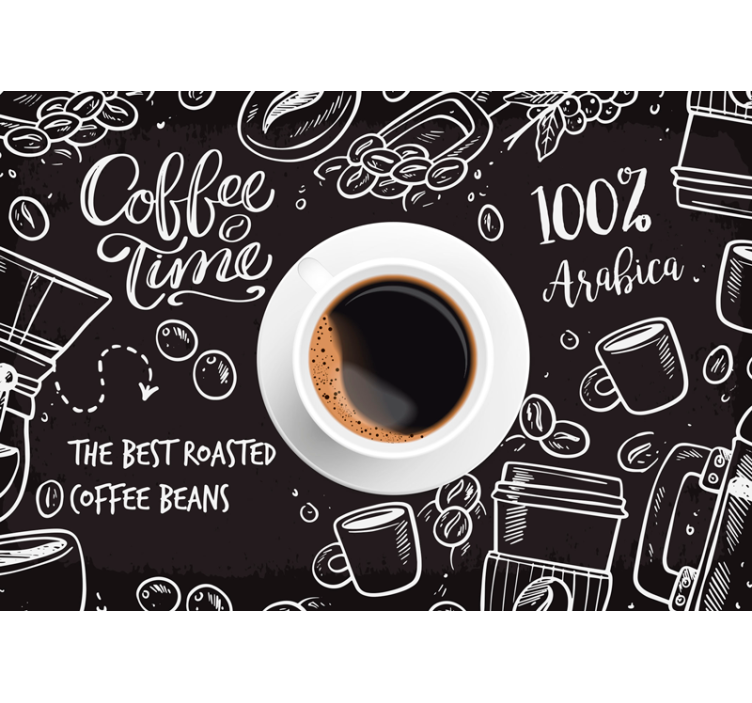 Svart rullgardin kaffetid bilder - Tenstickers