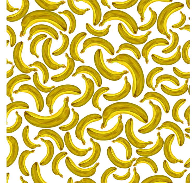 Rullgardin gul med banandesign - Tenstickers