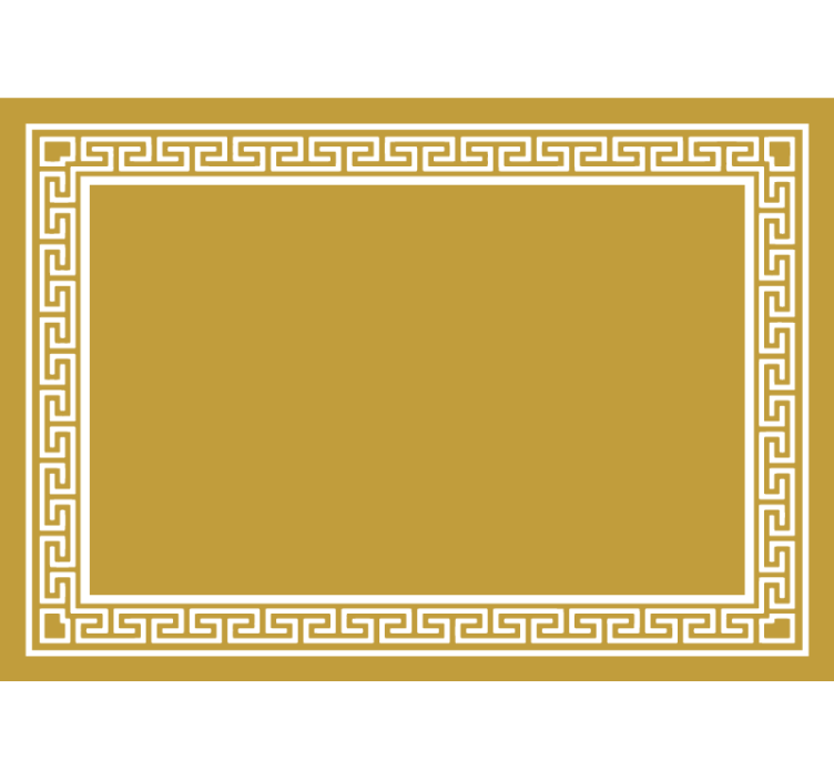 Rullgardin gul grekisk design - Tenstickers