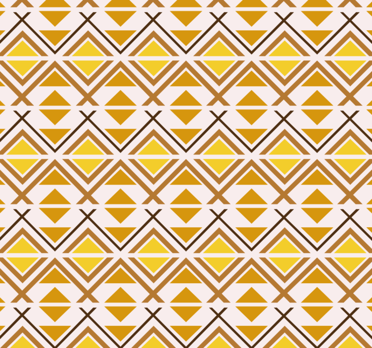 Rullgardin gul geometrisk grafisk design - Tenstickers