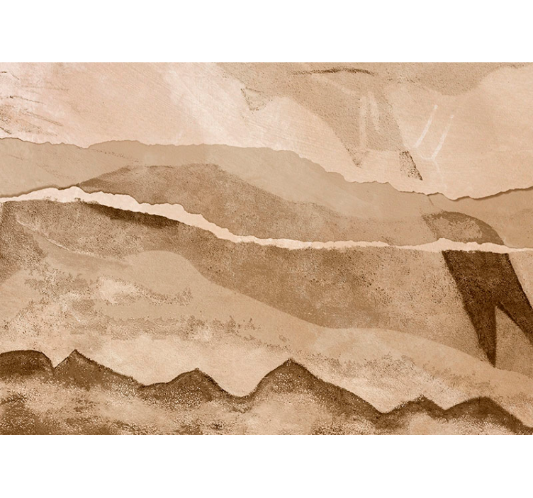 Rullgardin beige pappersremsor - Tenstickers