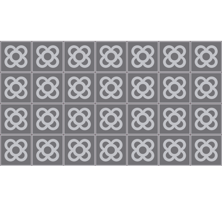 Rullgardin grå vinylmatta panot barcelona - Tenstickers