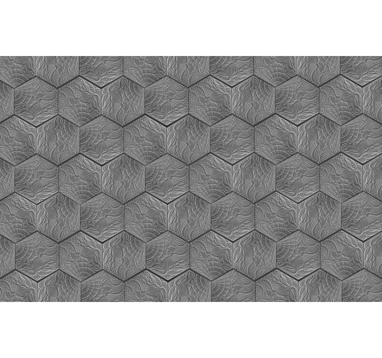 Rullgardin grå panot gaudí - Tenstickers