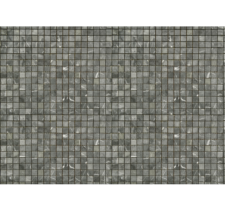 Rullgardin grå svarta plattor - Tenstickers