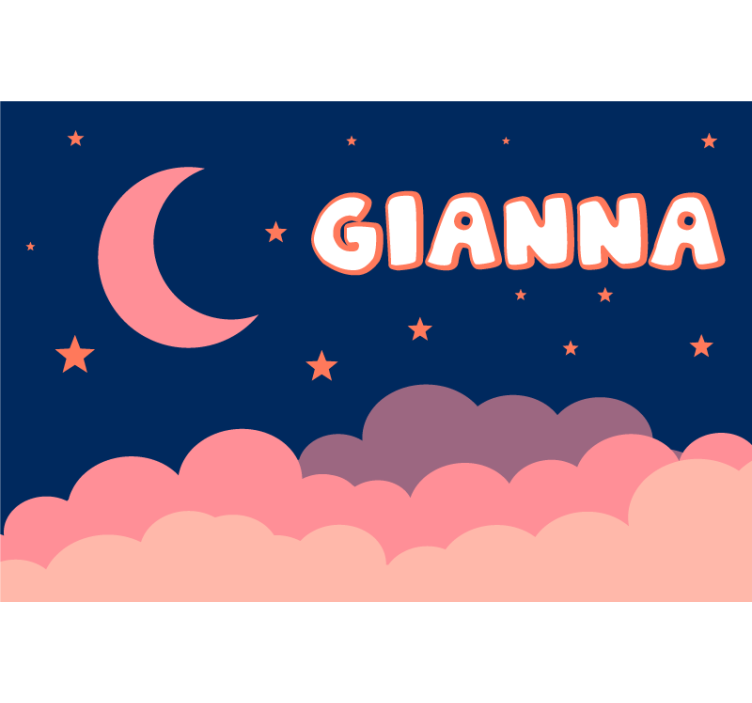 Rullgardin lila måne och himmel anpassningsbar - Tenstickers