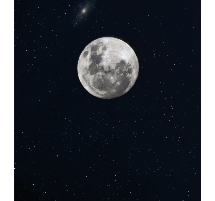 Rullgardin vardagsrum grå måne i yttre rymden - Tenstickers