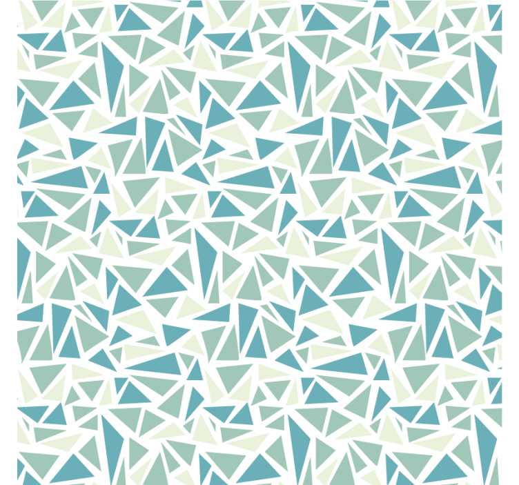 Rullgardin blå grön retro mosaik - Tenstickers