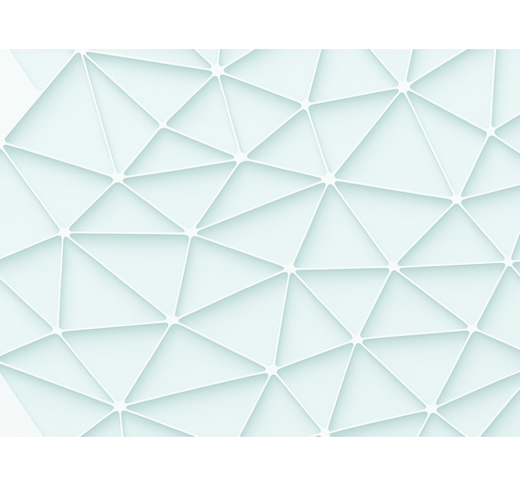 Rullgardin blå abstrakt triangel design - Tenstickers