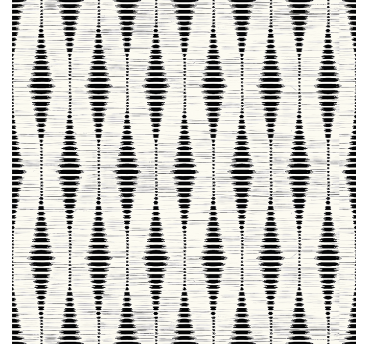 Rullgardin modern svart rabaul ikat - Tenstickers