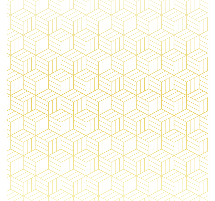 Rullgardin modern guldfolie geometriska kuber - Tenstickers