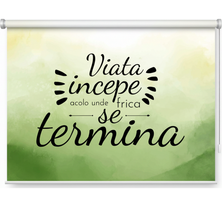 Rullgardin grön livet börjar där rädslan slutar - Tenstickers