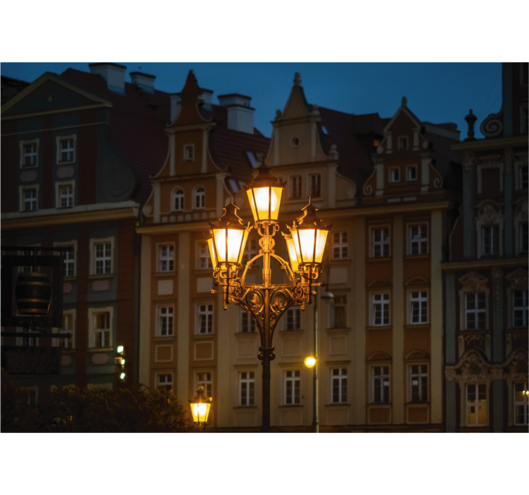 Rullgardin vardagsrum wrocław i solnedgång - Tenstickers