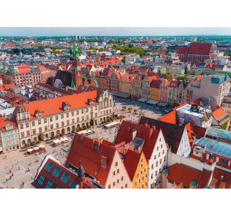 Rullgardin vardagsrum wrocław panorama - Tenstickers