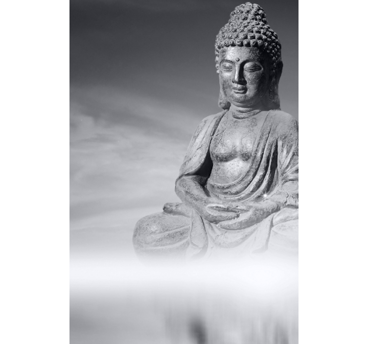 Rullgardin vardagsrum buddha zen - Tenstickers