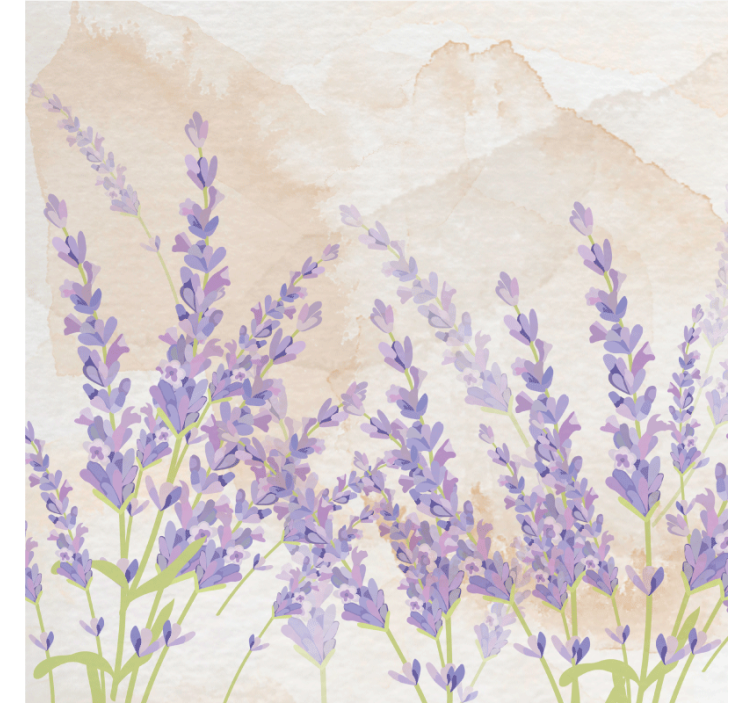 Rullgardin vardagsrum provensalsk målning lavendel - Tenstickers