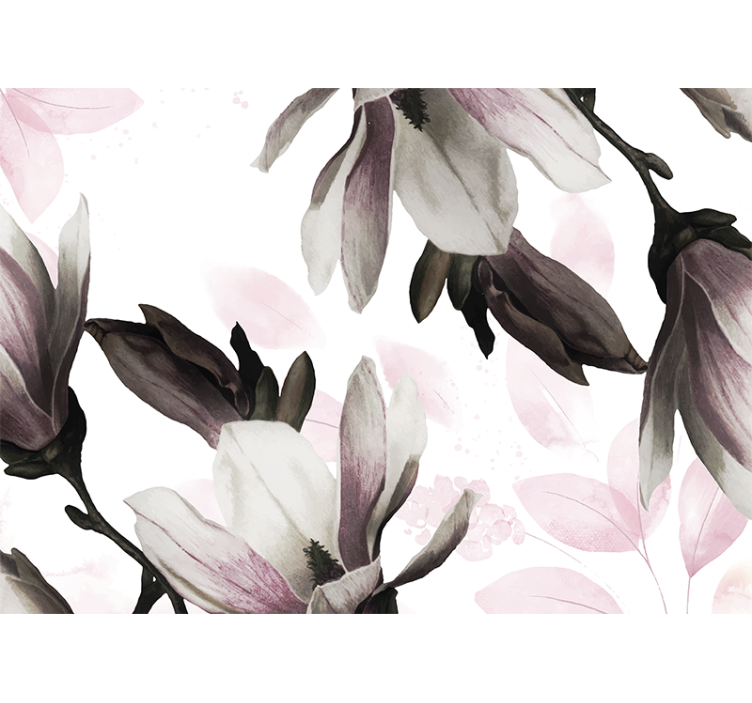 Rullgardin vardagsrum glamourstil blommig variation - Tenstickers