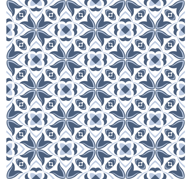 Rullgardin vardagsrum hamptonstil blombukett - Tenstickers