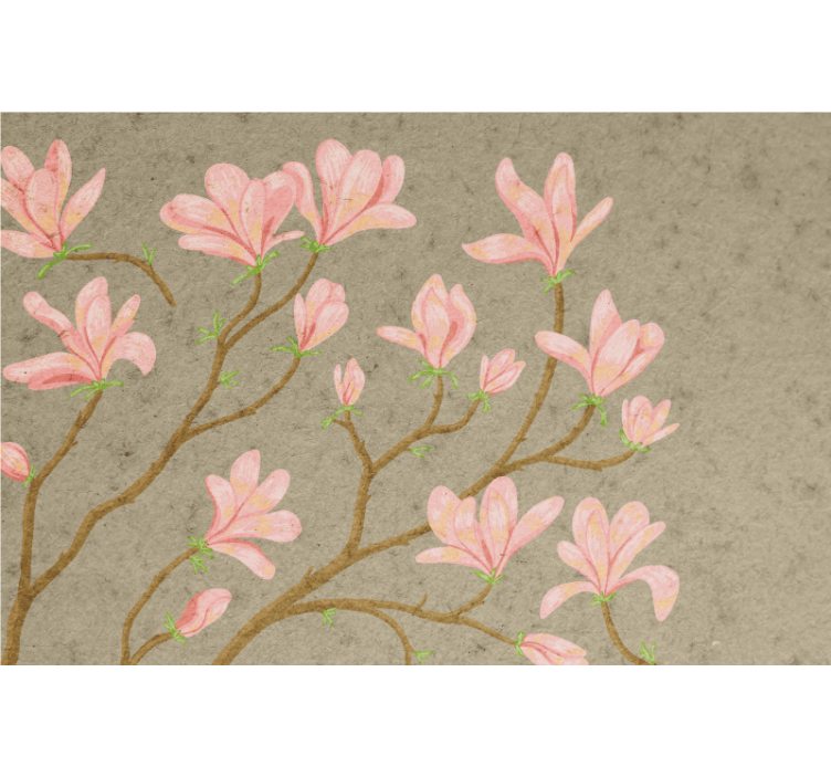Rullgardin vardagsrum vintage stil magnolia - Tenstickers