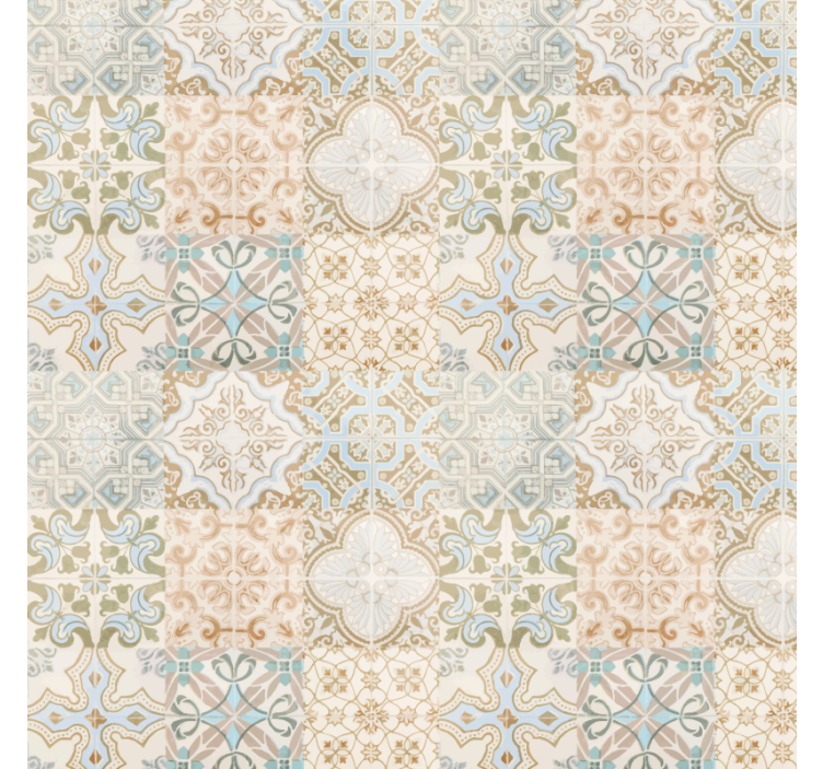 Rullgardin beige gammal relik spansk stil - Tenstickers