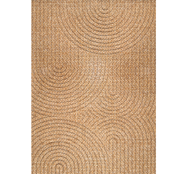Rullgardin beige med båge vävseffekt - Tenstickers