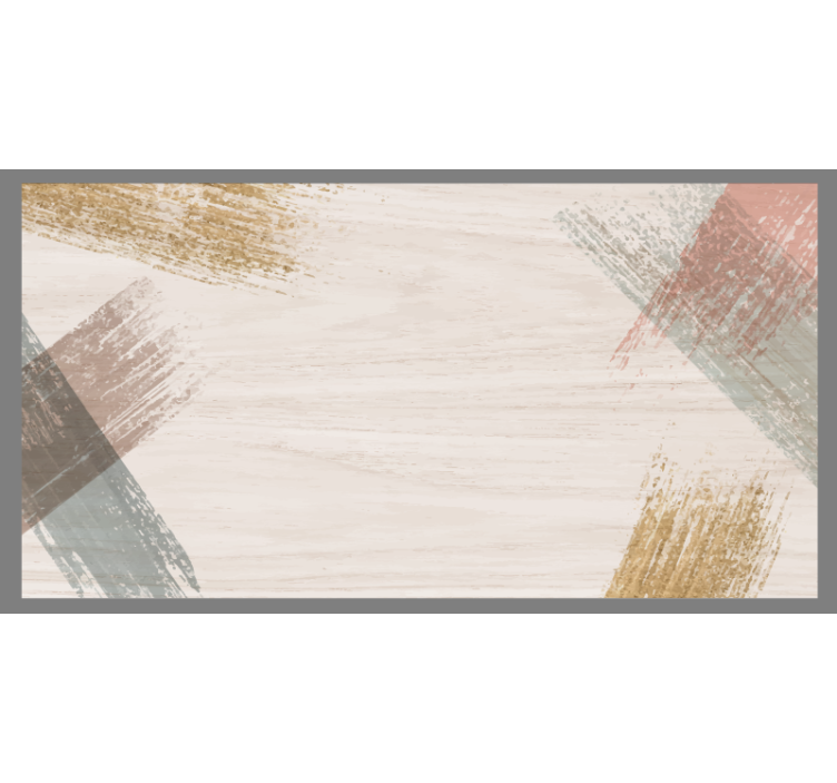 Rullgardin beige träblock - Tenstickers