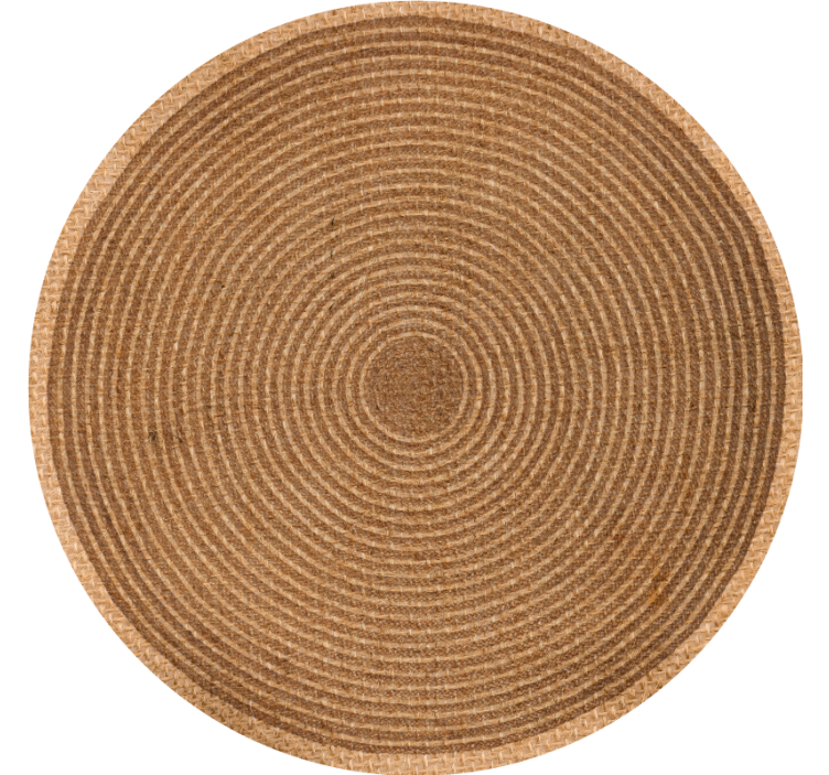 Rullgardin beige med cirkulär jute textur - Tenstickers